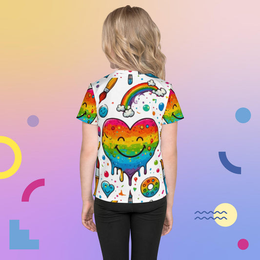 Messy Art  Kids crew neck t-shirt