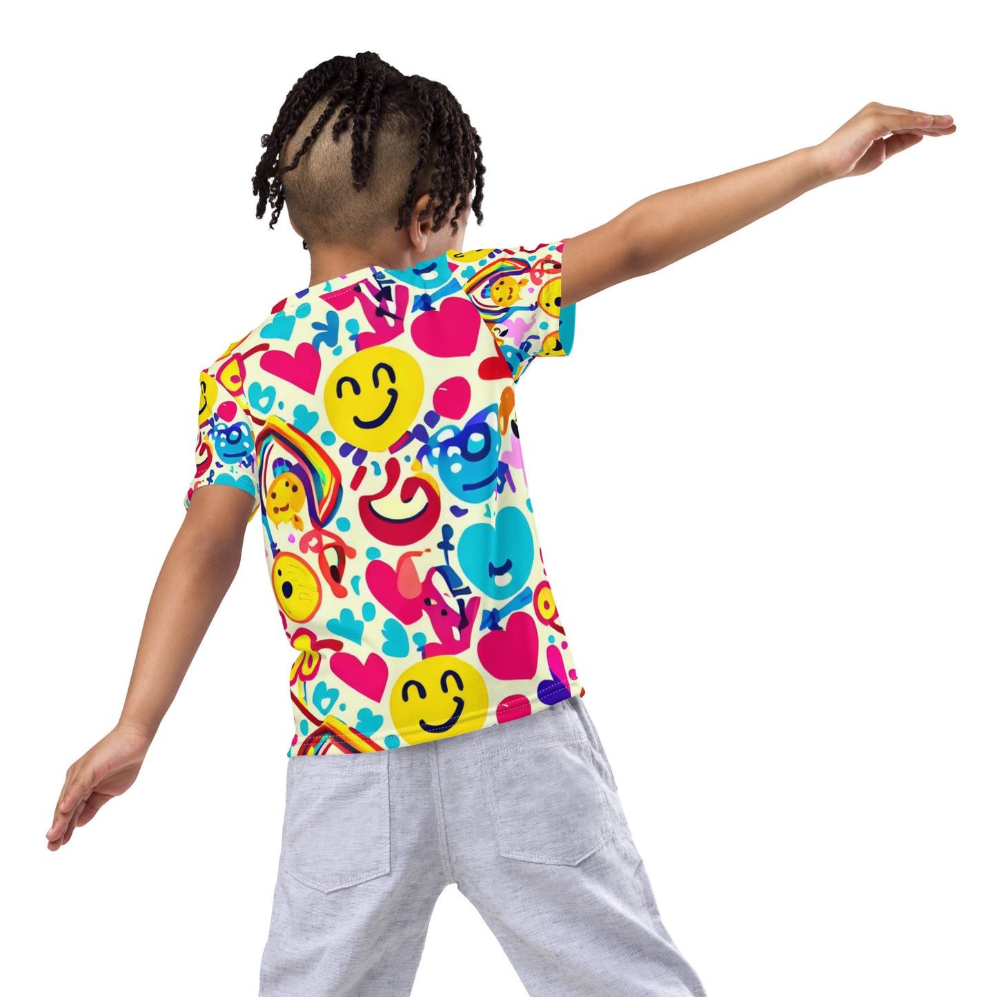 Crazy Art Kids crew neck t-shirt