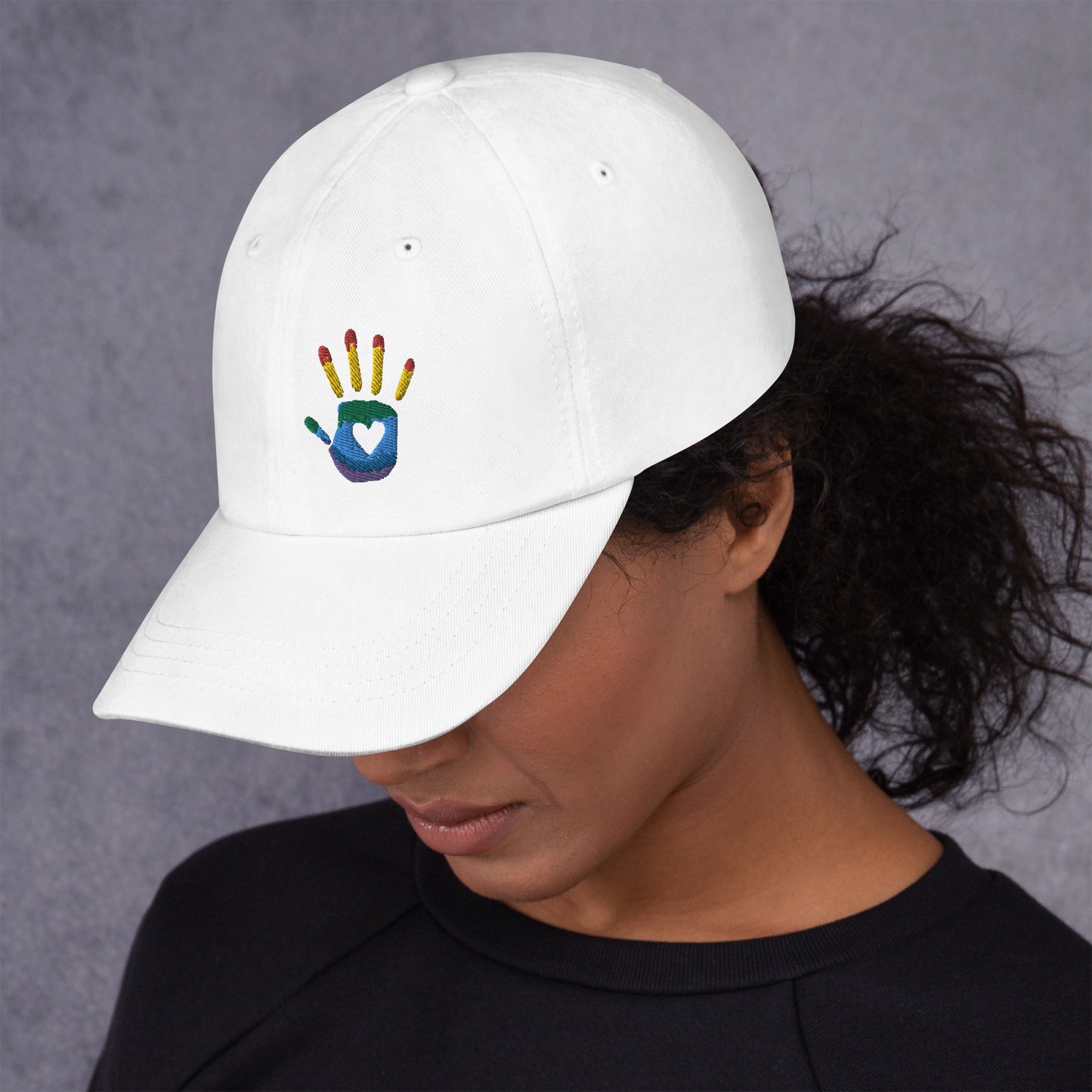 Hand Print Logo Dad hat