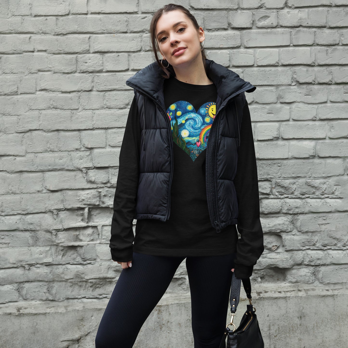 Adult We Heart Van Gogh Long Sleeve Tee