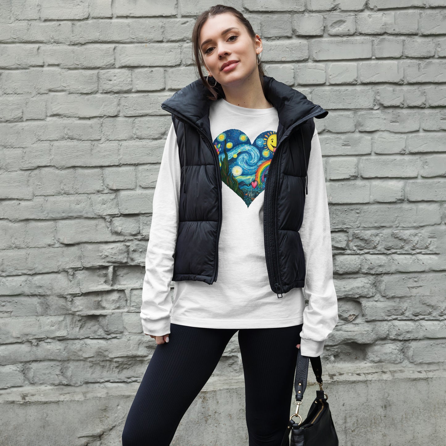 Adult We Heart Van Gogh Long Sleeve Tee