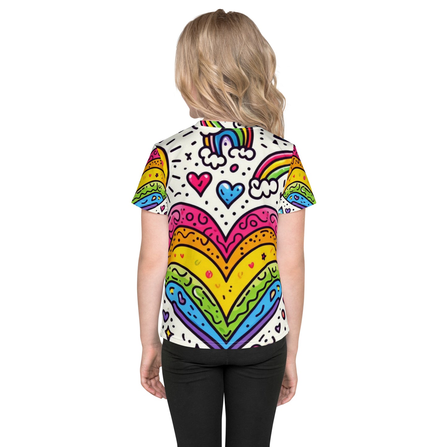 Doodle My Heart Kids crew neck t-shirt