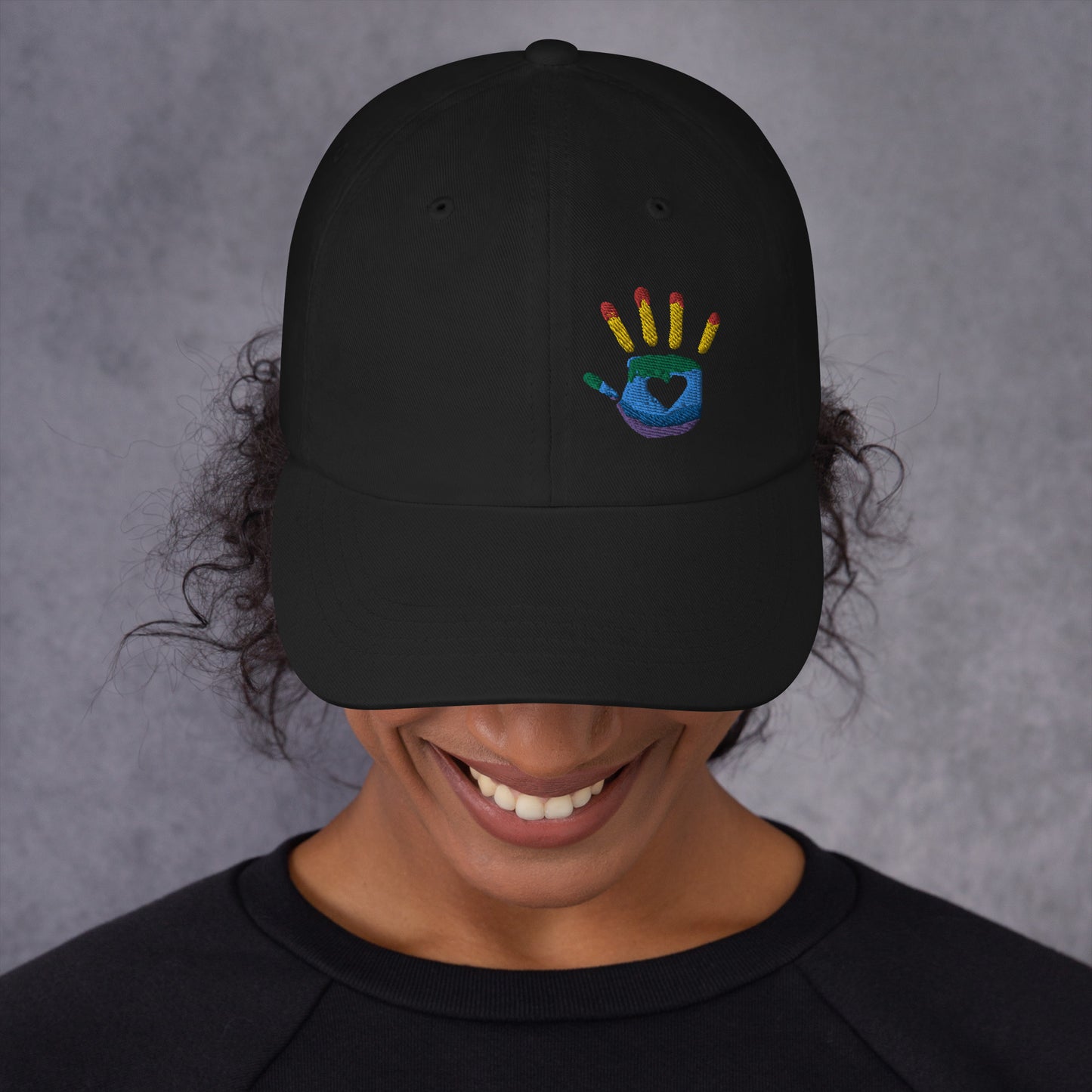 Hand Print Logo Dad hat