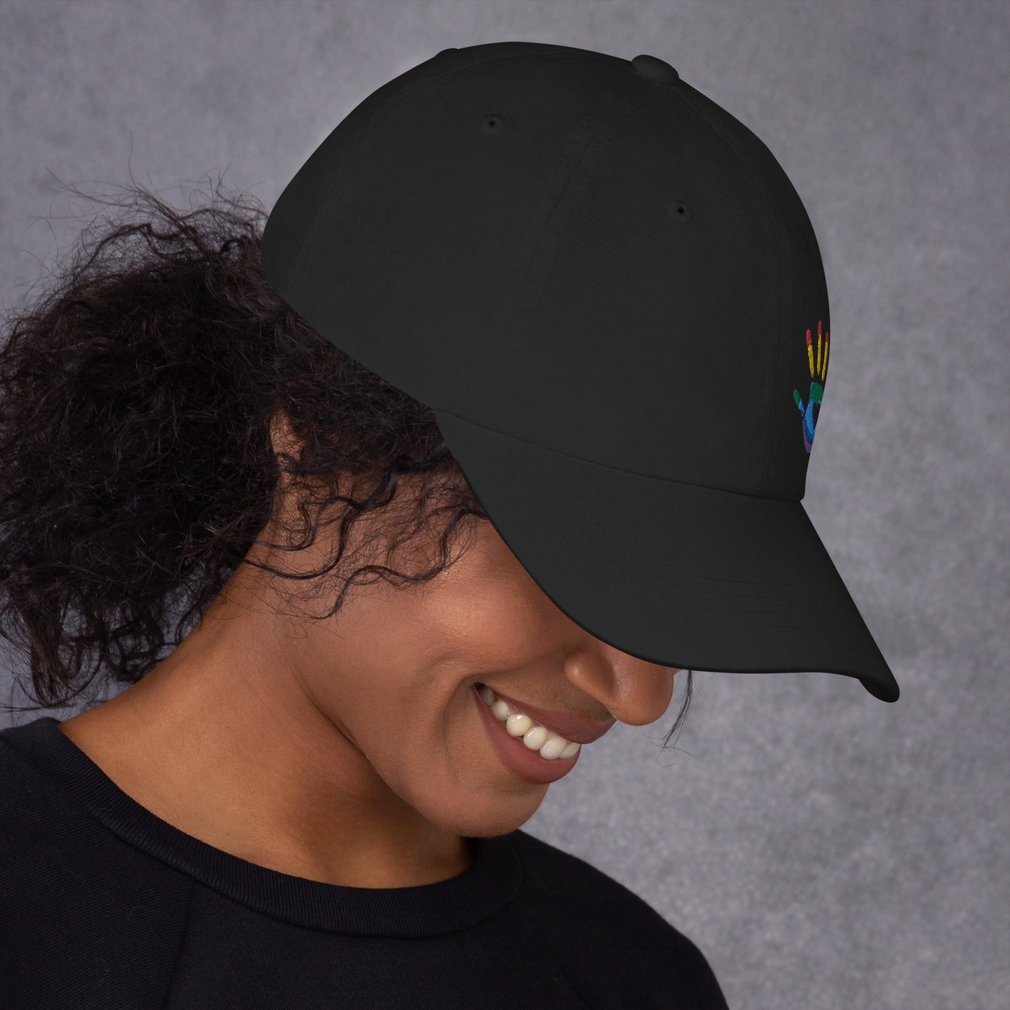 Hand Print Logo Dad hat