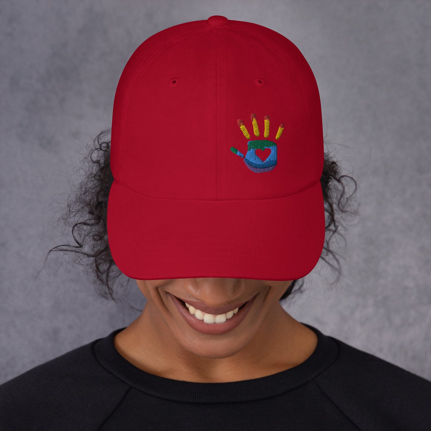 Hand Print Logo Dad hat
