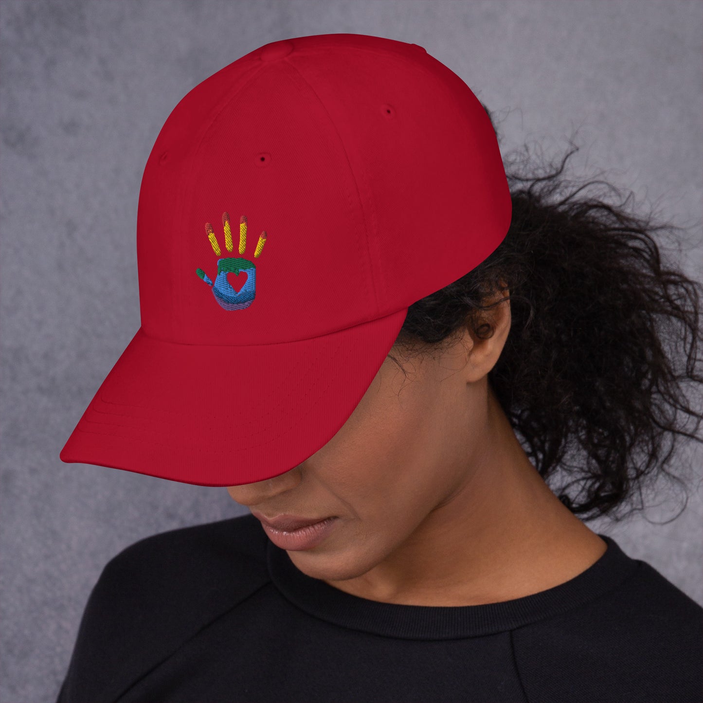 Hand Print Logo Dad hat