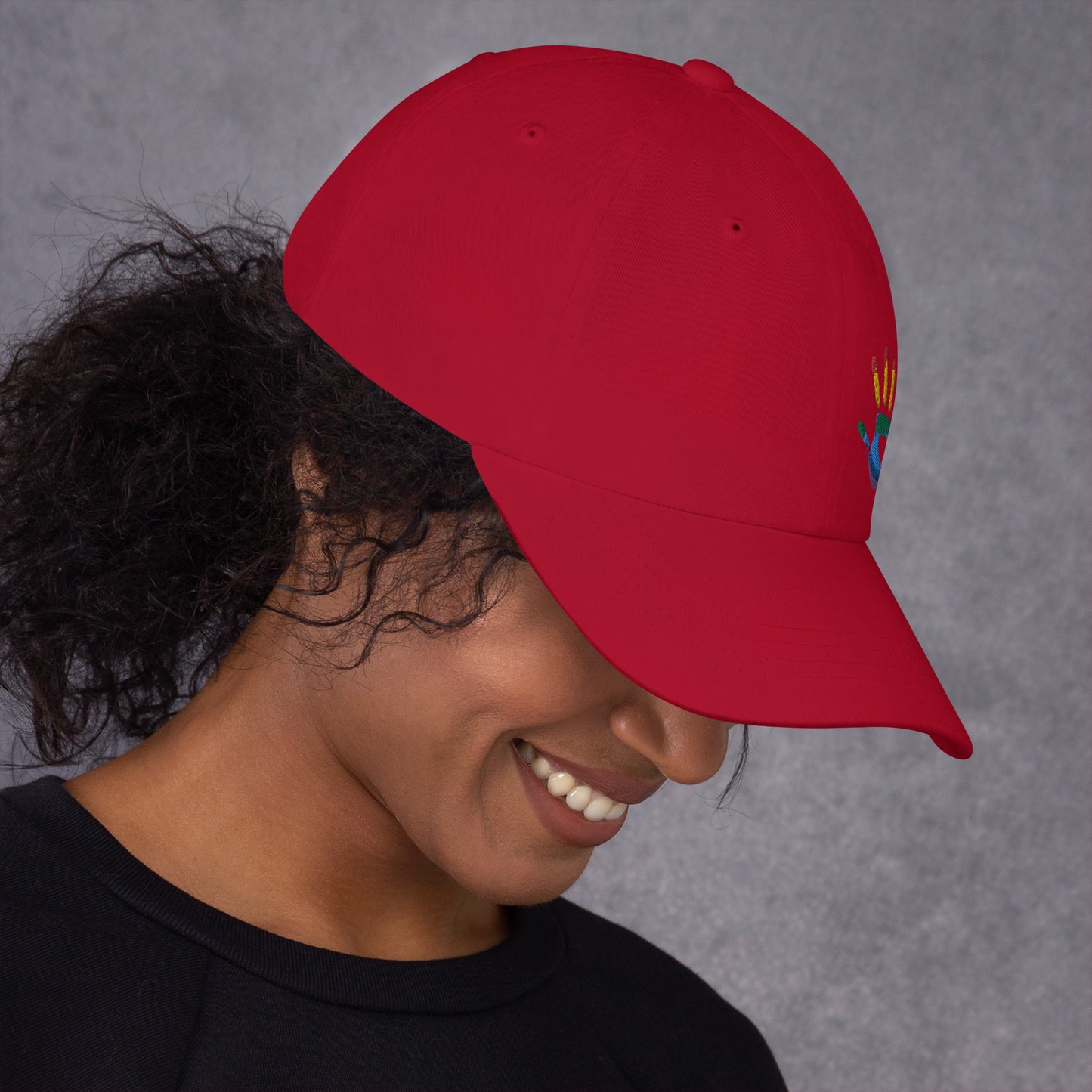 Hand Print Logo Dad hat