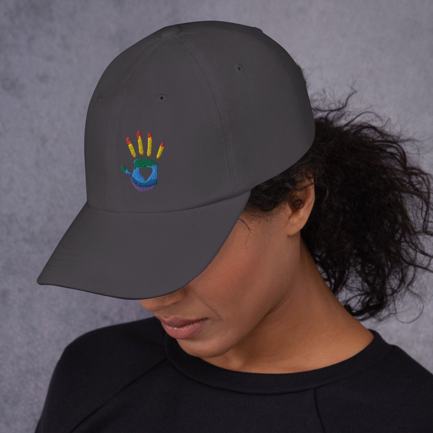 Hand Print Logo Dad hat