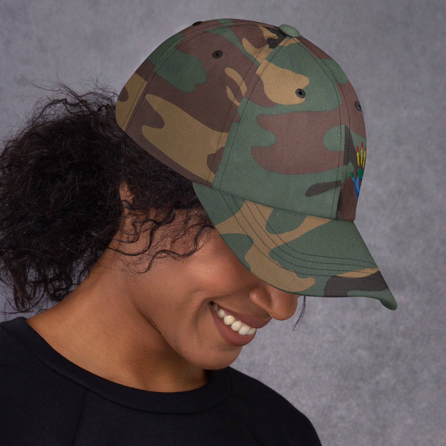 Hand Print Logo Dad hat
