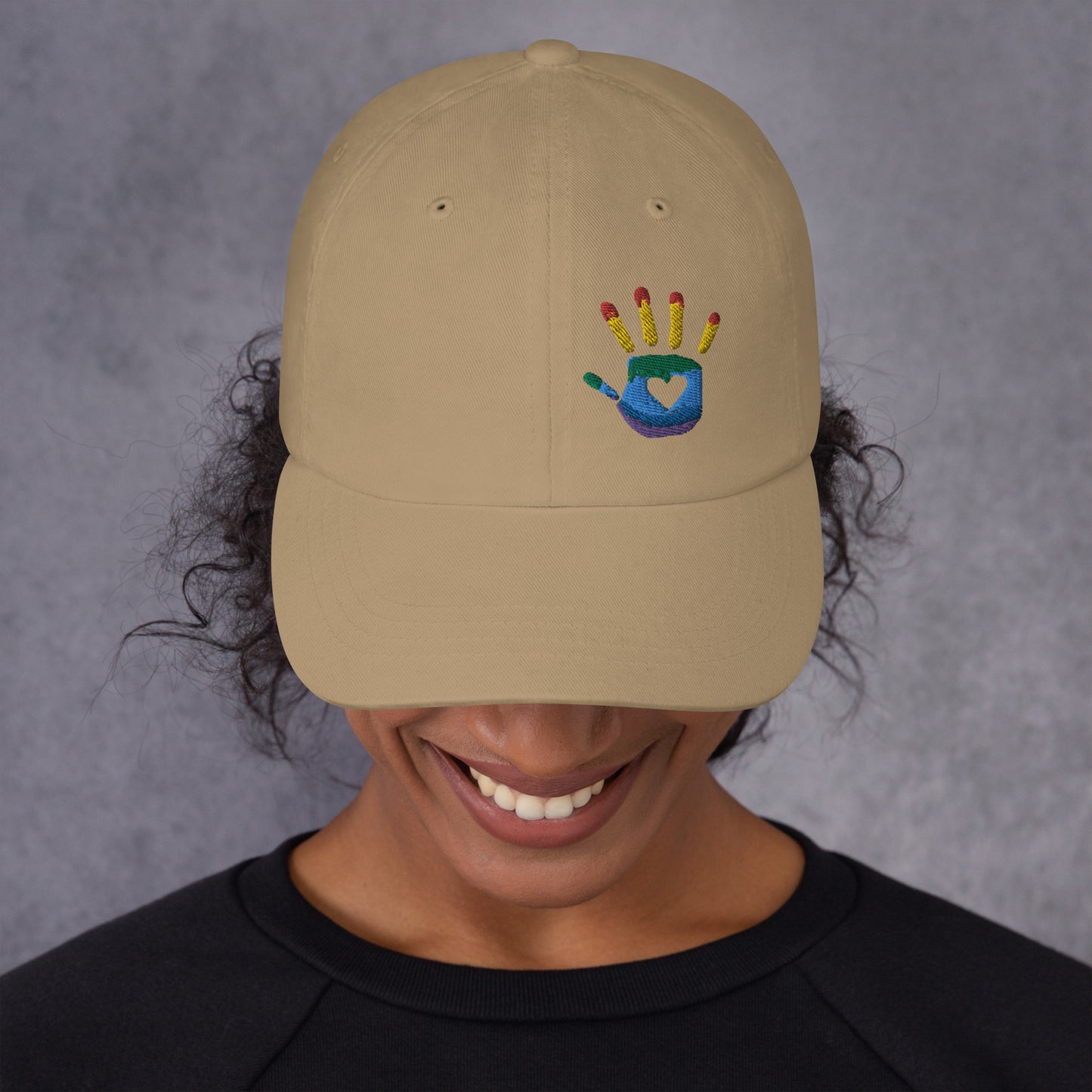 Hand Print Logo Dad hat