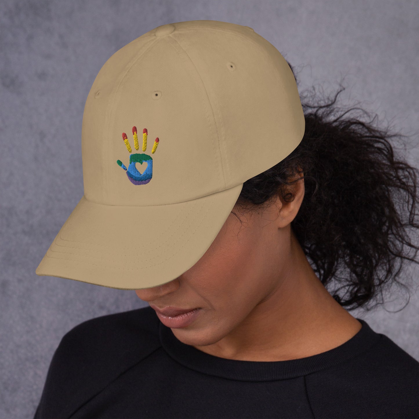 Hand Print Logo Dad hat