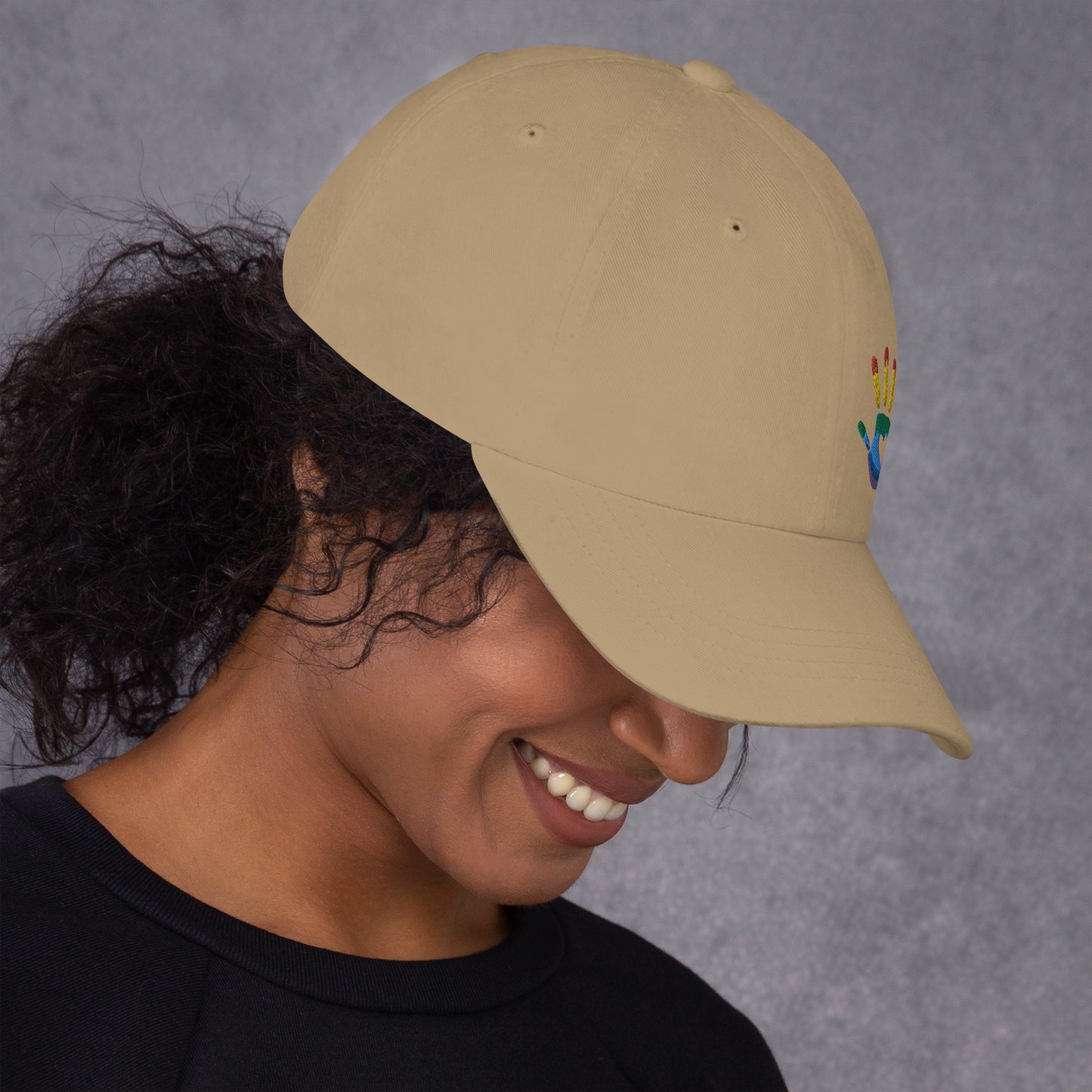 Hand Print Logo Dad hat