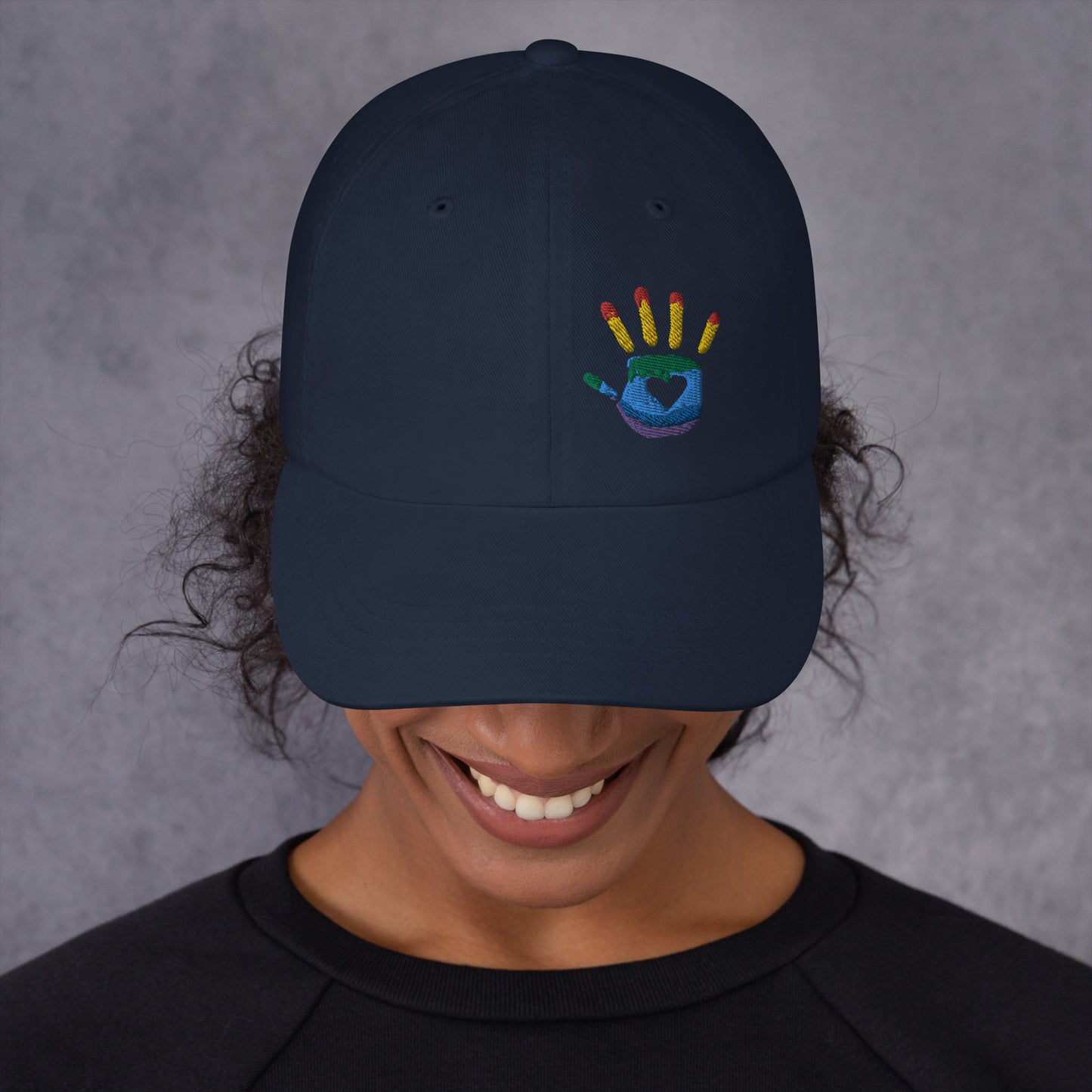 Hand Print Logo Dad hat