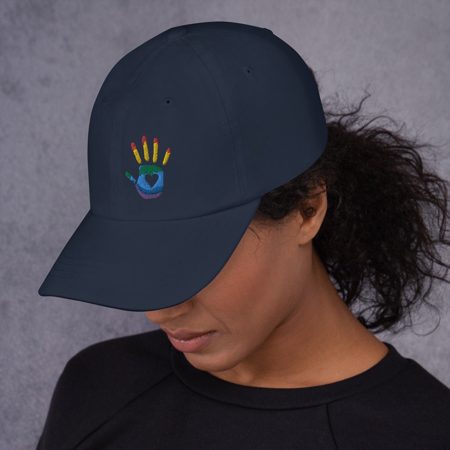 Hand Print Logo Dad hat