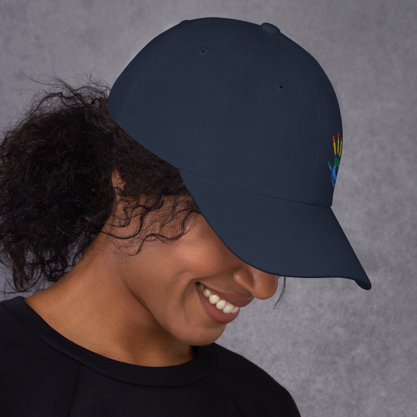 Hand Print Logo Dad hat