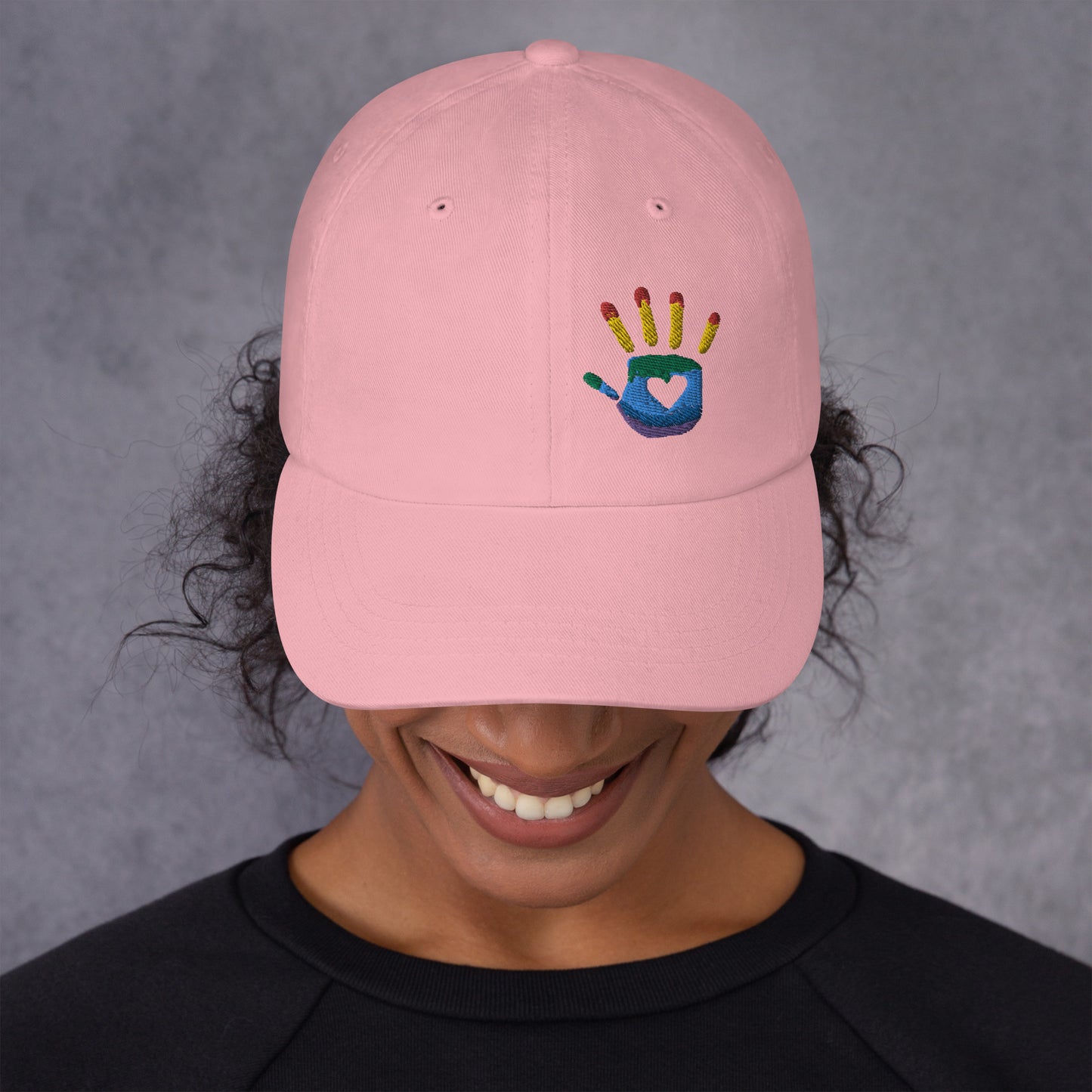 Hand Print Logo Dad hat