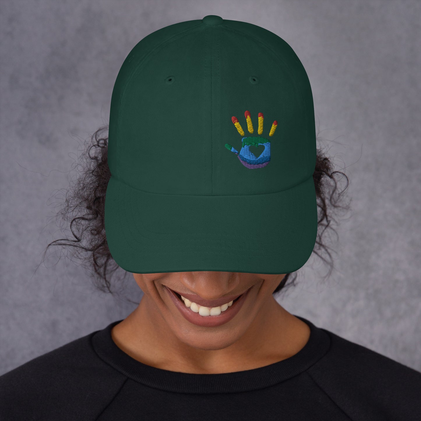 Hand Print Logo Dad hat