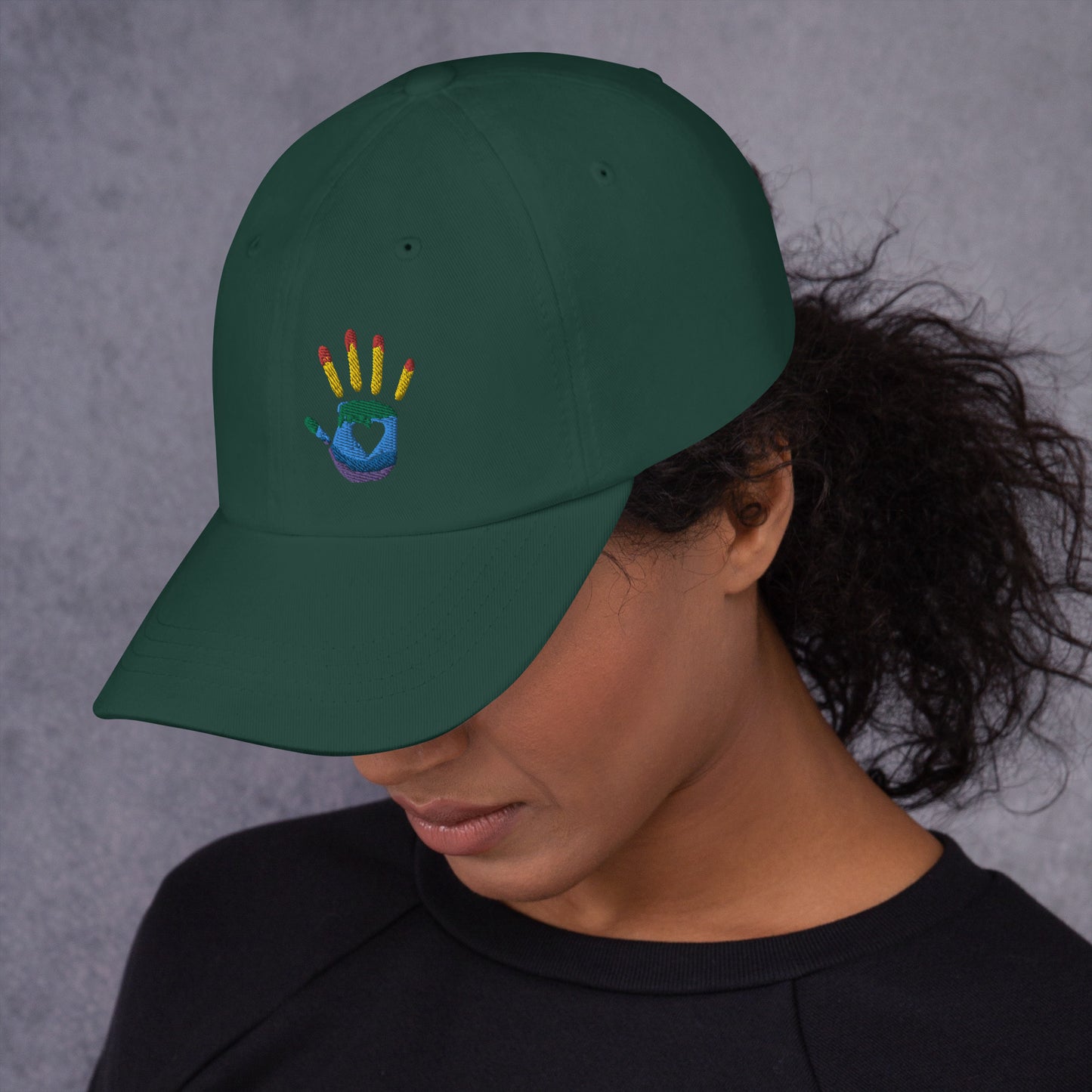 Hand Print Logo Dad hat