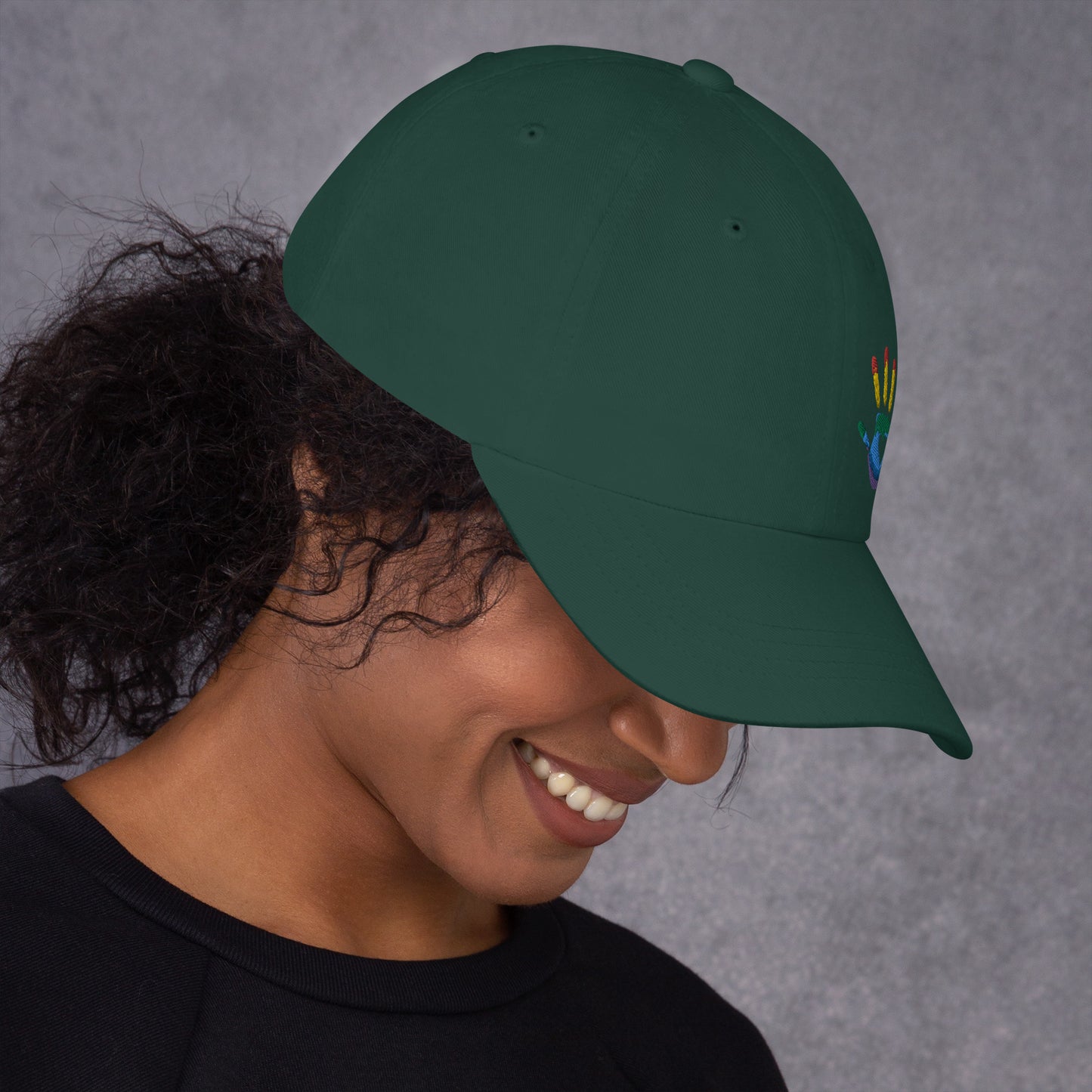 Hand Print Logo Dad hat