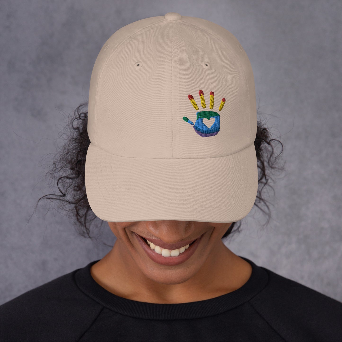 Hand Print Logo Dad hat