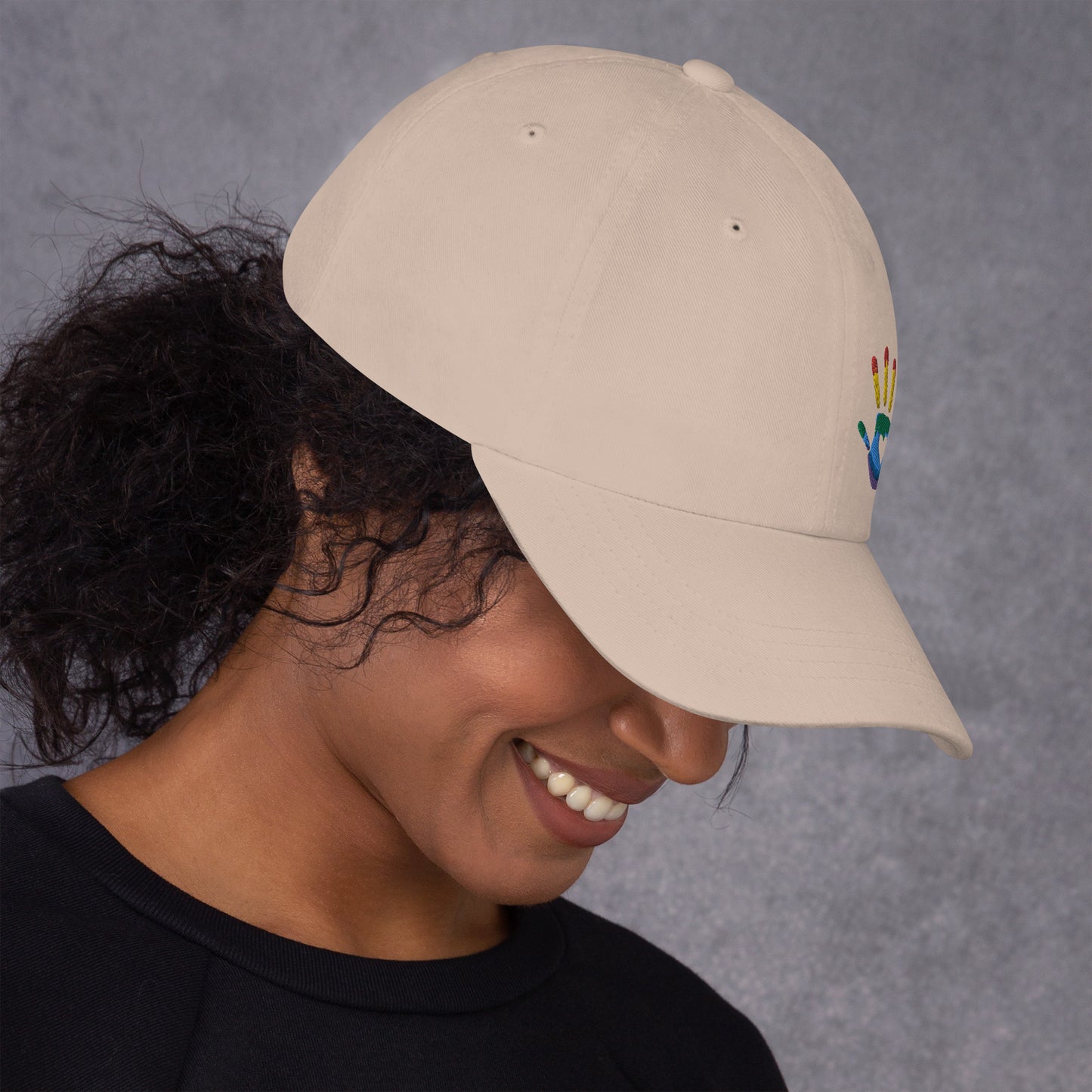 Hand Print Logo Dad hat