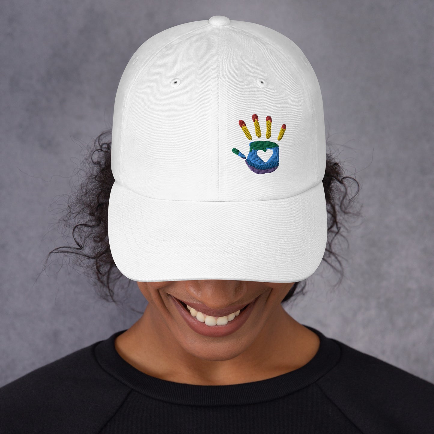 Hand Print Logo Dad hat