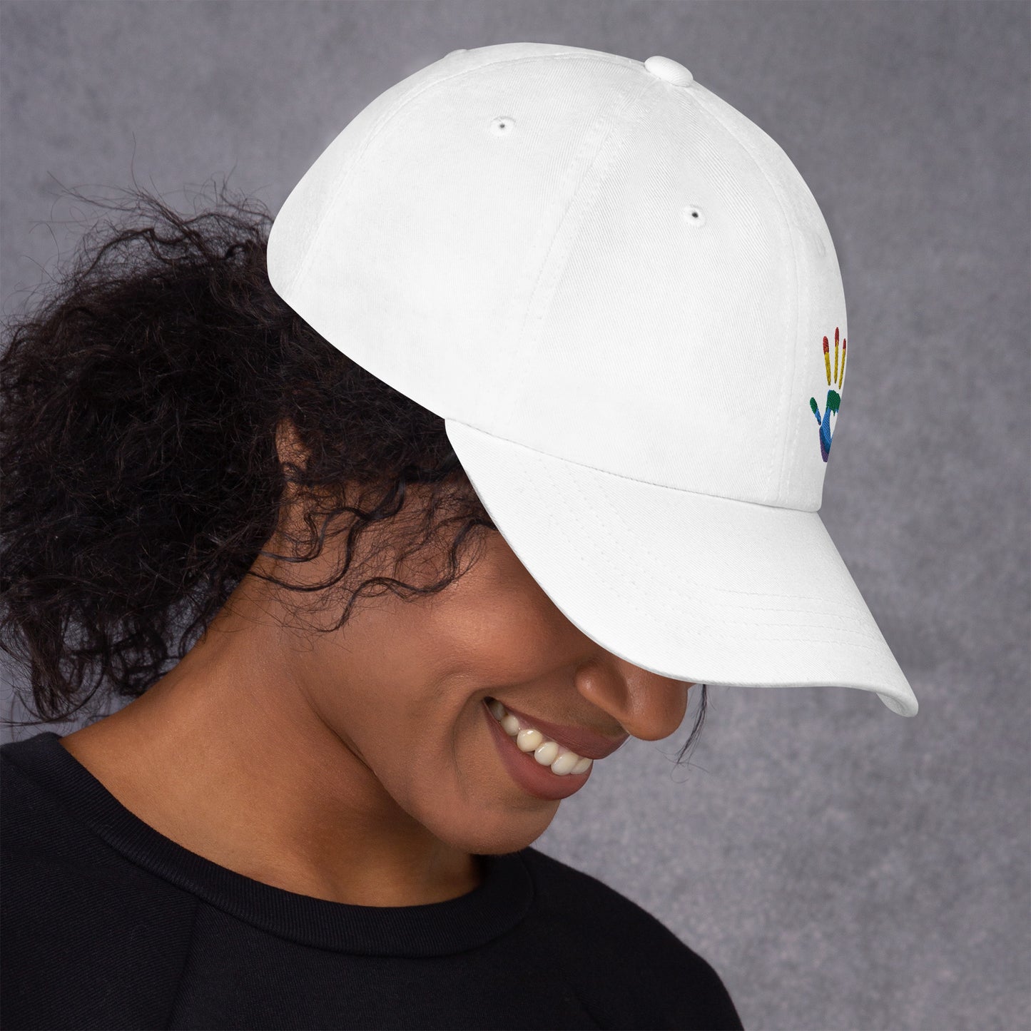 Hand Print Logo Dad hat